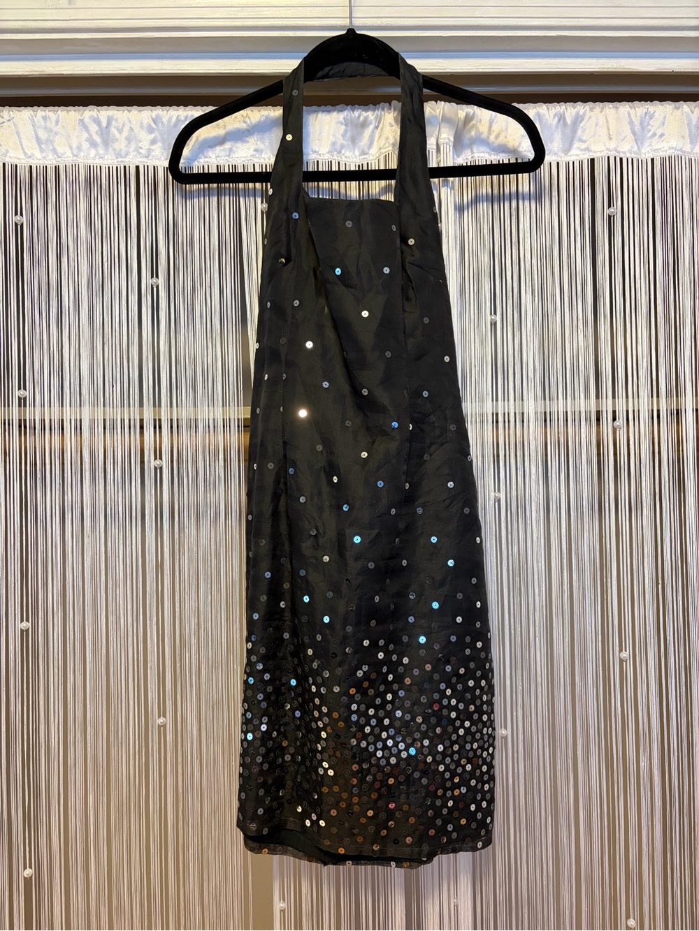 Laundry by Shelli Segal Sequin Halter Cocktail Dress